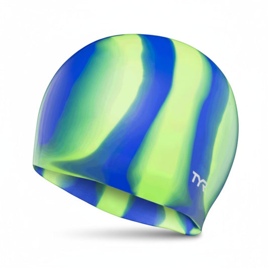 Gorro de Natacion TYR Silicona Verde/Azul